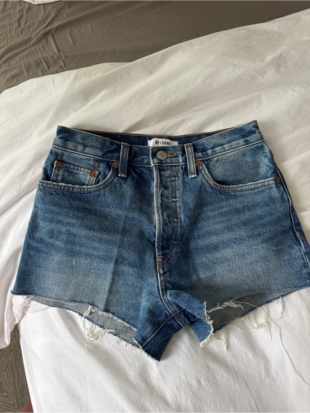 Re/Done 70s High-Rise Denim Shorts